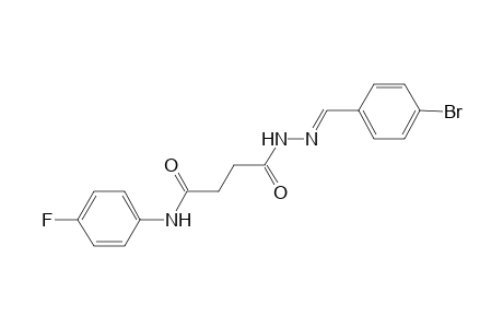 butanoic acid, 4-[(4-fluorophenyl)amino]-4-oxo-, 2-[(E)-(4-bromophenyl)methylidene]hydrazide