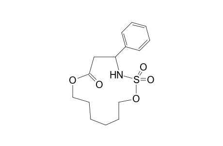 6-Oxo-4-phenyl-1,7-dioxa-2-thia-3-azacyclotridecan-2,2-dioxide