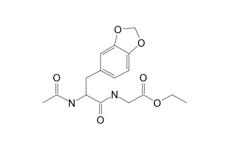 Ethyl (2-acetamido-3-(benzo[D][1,3]dioxol-5-yl)propanoyl)glycinate