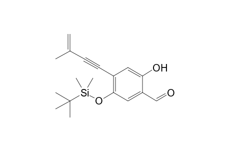 2-(TERT.-BUTYLDIMETHYLSILYLOXY)-5-HYDROXY-4-(3-METHYLBUT-3-EN-1-YNYL)-BENZALDEHYDE