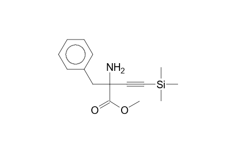 2-Amino-2-benzyl-4-trimethylsilanyl-but-3-ynoic acid methyl ester