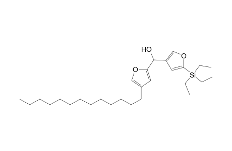 4-[Hydroxy[4-(tridecyl)-2-furyl]methyl]-2-(triethylsilyl)furan