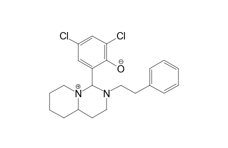 2,4-dichloro-6-(octahydro-2-phenethyl-1H-pyrido[1,2-c]pyrimidin-1-yl)phenol