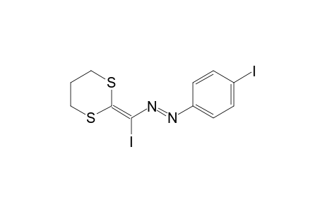 (E)-1-((1,3-Dithian-2-ylidene)iodomethyl)-2-(4-iodophenyl)diazene