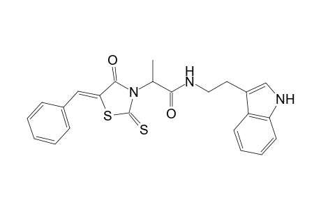 3-thiazolidineacetamide, N-[2-(1H-indol-3-yl)ethyl]-alpha-methyl-4-oxo-5-(phenylmethylene)-2-thioxo-, (5Z)-