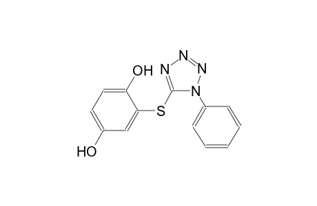 2-[(1-phenyl-1H-tetraazol-5-yl)sulfanyl]-1,4-benzenediol