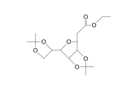 Ethyl 3,6-anhydro-2-deoxy-4,5:7,8-di-O-isopropylidene-D-glycero-D-allo-octonate