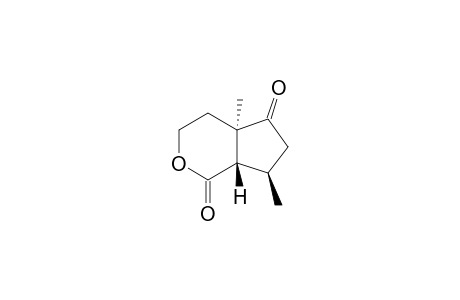 (1S*,6R*,9R*)-6,9-Dimethyl-2,7-dioxo-3-oxabicyclo[4.3.0]nonane