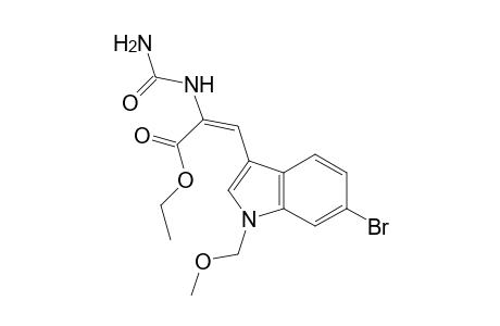 N-[1-(Ethoxycarbonyl)-2-(6-bromo-N-methoxymethylindol-3-yl)ethenyl]urea