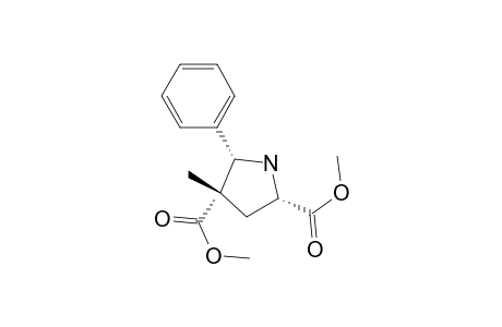 2,4-Pyrrolidinedicarboxylic acid, 4-methyl-5-phenyl-, dimethyl ester, (2.alpha.,4.alpha.,5.alpha.)-(.+-.)-