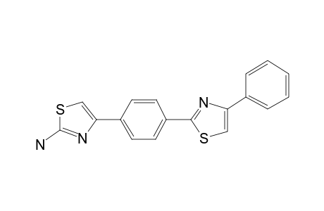 4-(p-(4-Phenyl-2-thiazolyl)phenyl)-2-thiazolamine