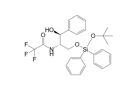 (1S,2S)-3-tert-Butoxydiphenylsiloxy-1-phenyl-2-trifluoroacetamidopropan-1-ol