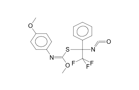 ALPHA-TRIFLUOROMETHYL-ALPHA-(N-PARA-METHOXYPHENYLMETHOXYIMINOCARBONYLTHIO)BENZYLISOCYANATE