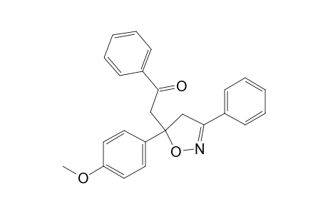 3-Phenyl-5-benzoylmethyl-5-(4'-methoxyphenyl)isoxazoline