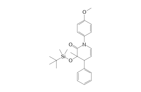 1-(p-Methoxyphenyl)-3-methyl-3-tert-butyldimethylsiloxy-4-phenyl-3,4-Dihydropyridin-2-one