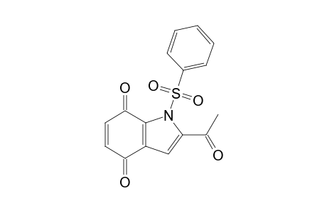 2-Acetyl-1-benzenesulfonyl-1H-indole-4,7-dione