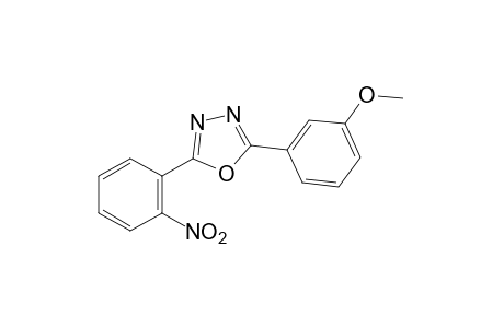 2-(m-methoxyphenyl)-5-(o-nitrophenyl)-1,3,4-oxadiazole