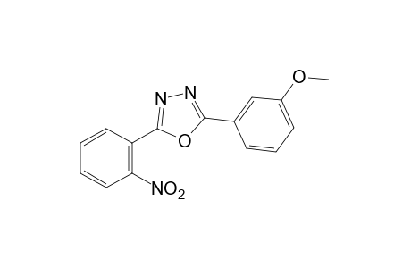 2-(m-methoxyphenyl)-5-(o-nitrophenyl)-1,3,4-oxadiazole