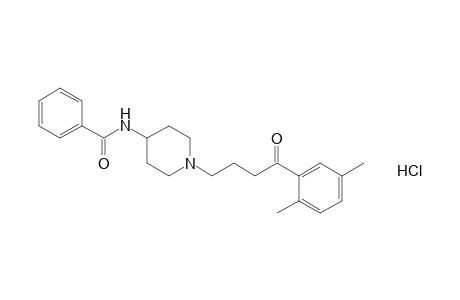 N-{1-[3-(2,5-dimethylbenzoyl)propyl]-4-piperidyl}benzamide, monohydrochloride