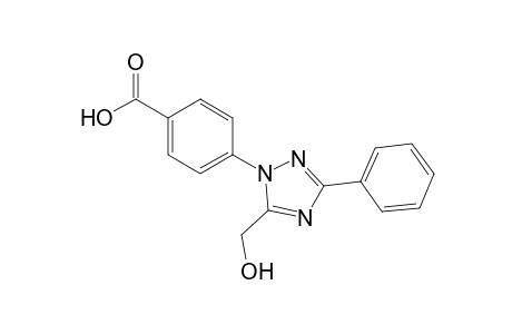 p-[5-(hydroxymethyl)-3-phenyl-1H-1,2,4-triazol-1-yl]benzoic acid