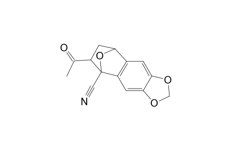 5,8-Epoxynaphtho[2,3-d]-1,3-dioxole-5(6H)-carbonitrile, 6-acetyl-7,8-dihydro-