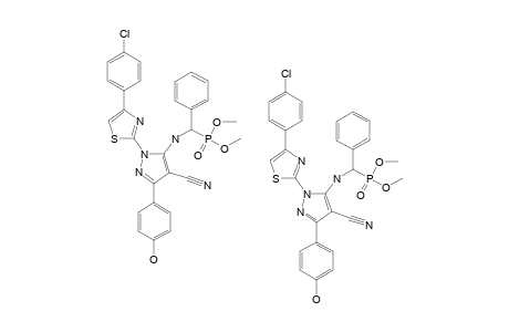 DIMETHYL-[1-[4-(4-CHLOROPHENYL)-THIAZOL-2-YL]-4-CYANO-3-(4-HYDROXYPHENYL)-1H-PYRAZOL-5-YLAMINO]-(PHENYL)-METHYLPHOSPHONATE