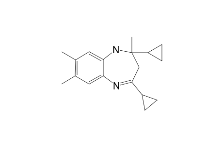 2,4-Dicyclopropyl-2,7,8-trimethyl-2,3-dihydro-1H-1,5-benzodiazepine