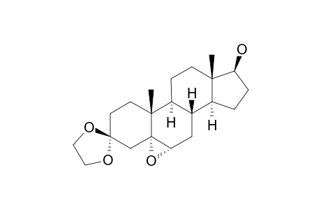 (5,6)-ALPHA-EPOXY-3,3-ETHYLENEDIOXY-17-BETA-HYDROXY-5-ALPHA-ANDROSTANE