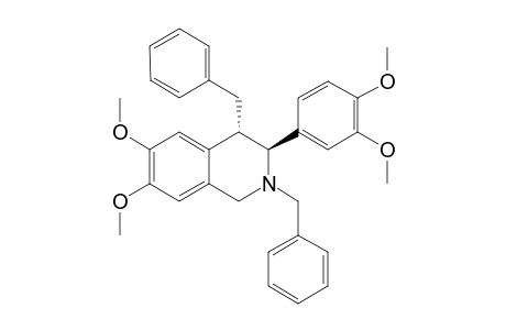 (+)-(3S,4S)-N-Benzyl-3-(3,4-dimethoxyphenyl)-6,7-dimethoxy-4-benzyl-1,2,3,4-tetraisoquinoline