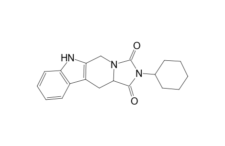 2-cyclohexyl-5,6,11,11a-tetrahydro-1H-imidazo[5',1':6,1]pyrido[3,4-b]indole-1,3(2H)-dione