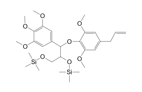 3-(2,6-Dimethoxy-4-prop-2-enylphenoxy)-3-(3,4,5-trimethoxyphenyl)propane-1,2-diol, 2tms