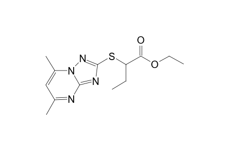 2-[(5,7-dimethyl-[1,2,4]triazolo[1,5-a]pyrimidin-2-yl)thio]butanoic acid ethyl ester