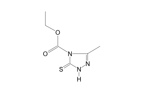 3-methyl-5-thioxo-delta square-1,2,4-triazoline-4-carboxylic acid, ethyl ester