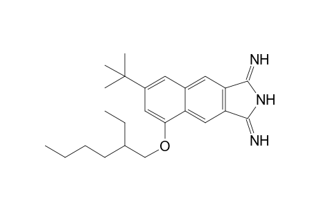 3-Azanylidene-6-tert-butyl-8-(2-ethylhexoxy)benzo[f]isoindol-1-amine