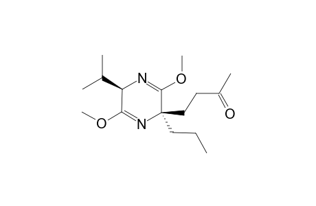 4-[(2R,5R)-2-isopropyl-3,6-dimethoxy-5-propyl-2H-pyrazin-5-yl]butan-2-one