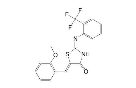 (5Z)-5-(2-methoxybenzylidene)-2-[2-(trifluoromethyl)anilino]-1,3-thiazol-4(5H)-one