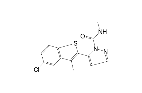 5-(5-chloro-3-methylbenzo[b]thien-2-yl)-N-methylpyrazole-1-carboxamide