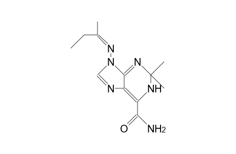 6-Carbamoyl-7-(1-methyl-propylideneamino)-2,2-dimethyl-1,2-dihydro-purine