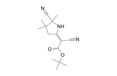 Cyano(5-cyano-4,4,5-trimethyl-pyrrolidin-2-ylidene)-acetic acid, t-butyl ester