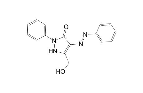 1H-Pyrazole-4,5-dione, 3-(hydroxymethyl)-1-phenyl-, 4-(phenylhydrazone)