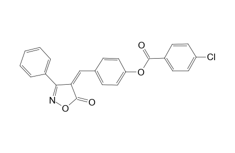 Benzoic acid, 4-chloro-, 4-[[5-oxo-3-phenyl-4(5H)-isoxazolyliden]methyl]phenyl ester