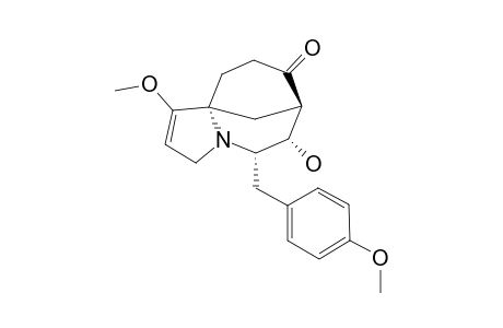 (5S,6S,7S,11R)-6-HYDROXY-1-METHOXY-5-(4-METHOXYBENZYL)-6,7,9,10-TETRAHYDRO-3H-7,10A-METHANOPYRROLO-[1,2-A]-AZOCINE-8(5H)-ONE