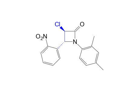 trans-3-Chloro-4-(o-nitrophenyl)-1-(2,4-xylyl)-2-azetidinone