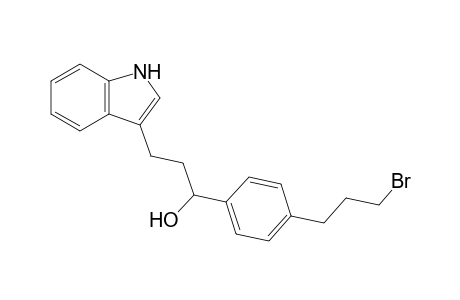 (+-)-3-(3-(4-(3-Bromopropyl)phenyl)-3-hydroxypropyl)indole