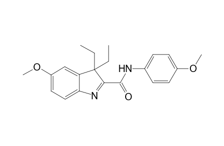 3,3-Diethyl-5-methoxy-N-(4-methoxyphenyl)-2-indolecarboxamide