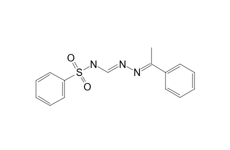 N-(phenylsulfonyl)formimidic acid, (alpha-methylbenzylidene)hydrazide