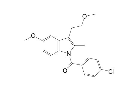1-(p-chlorobenzoyl)-5-methoxy-3-(2-methoxyethyl)-2-methylindole