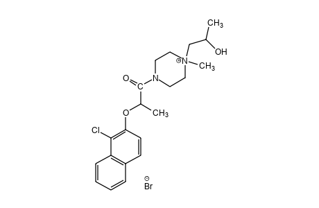 4-{2-[(1-chloro-2-naphthyl)oxy]propionyl}-1-(2-hydroxypropyl)-1-methylpiperazinium bromide