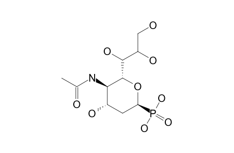 (4-ACETAMIDO-2,4-DIDEOXY-D-GLYCERO-BETA-D-GALACTOOCTOPYRANOSYL)-PHOSPHONIC-ACID
