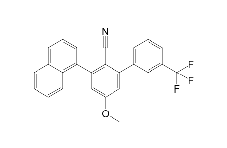 5-Methoxy-3-(naphthalen-1-yl)-3'-(trifluoromethyl)-[1,1'-biphenyl]-2-carbonitrile